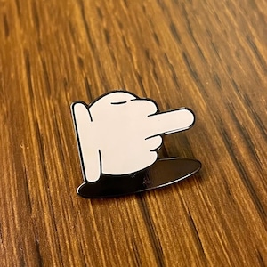 FF Middle Finger Cursor Enamel Pin