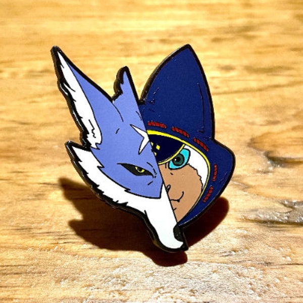 Monster Hunter Palamute/Palico Enamel Pin