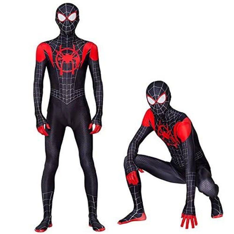 Superhero Black Spiderman Costume Unisex 11/12 Years - Etsy UK