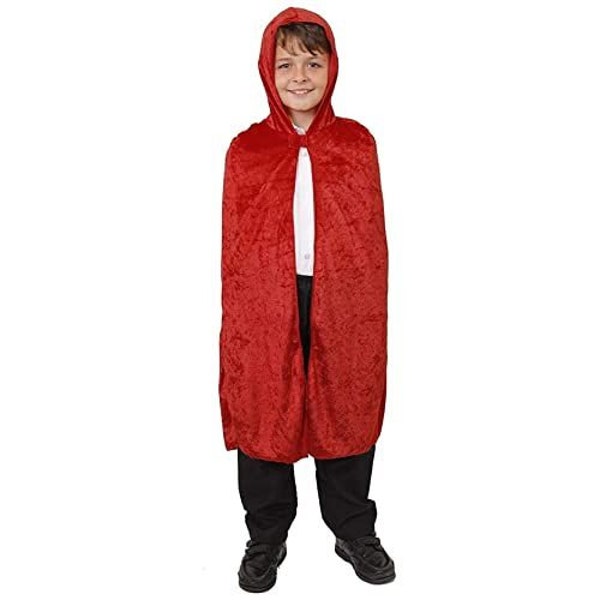 Childrens Velour Cape For Fancy Dress - One Size fits all