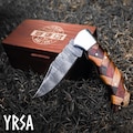 Giftful Handmade Engraved Damascus Folding Pocket Knife with Sharp Cutting edge, Camping, Hunting Knife for Men, Women, Groomsmen on wedding