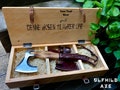 Viking Axes Hand Forged with Personalized Engraved Wooden Box, Best Men Gift Idea for Wedding, Groomsman Gift, Christmas gift YW Camp Awards product logo