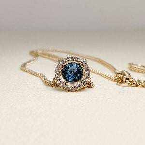 Vintage Givenchy Crystal Halo Pendant Necklace,gift for her, gift for wife, gift for girlfriend,Valentines Day Gift