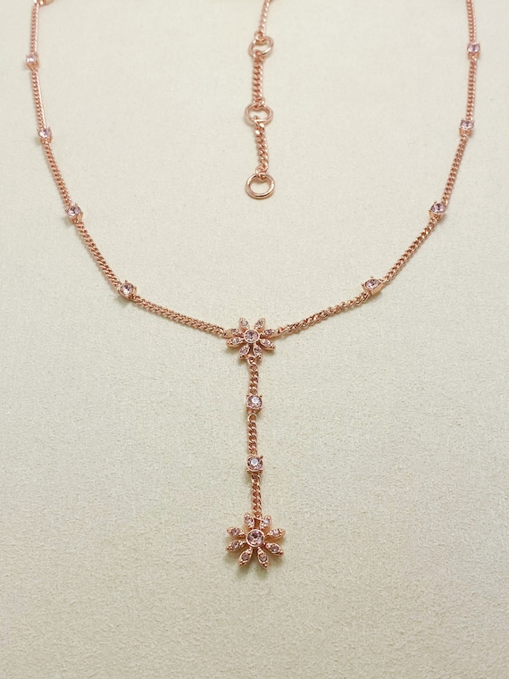 Vintage Givenchy Crystal Flower Lariat Necklace 16 3 Extender gift for Her Gift for Wife Gift for Girlfriend Etsy Canada