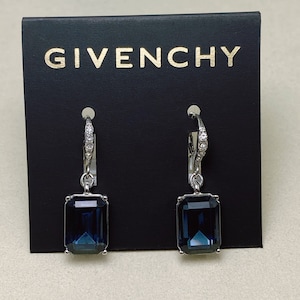 VINTAGE Givenchy Pavé & Stone Drop Earrings(6620), gift for wife, gift for girlfriend,Valentines Day Gift