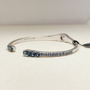 Vintage Givenchy Crystal Cuff Bracelet, gift for wife, gift for girlfriend,gift for her,Valentines Day Gift