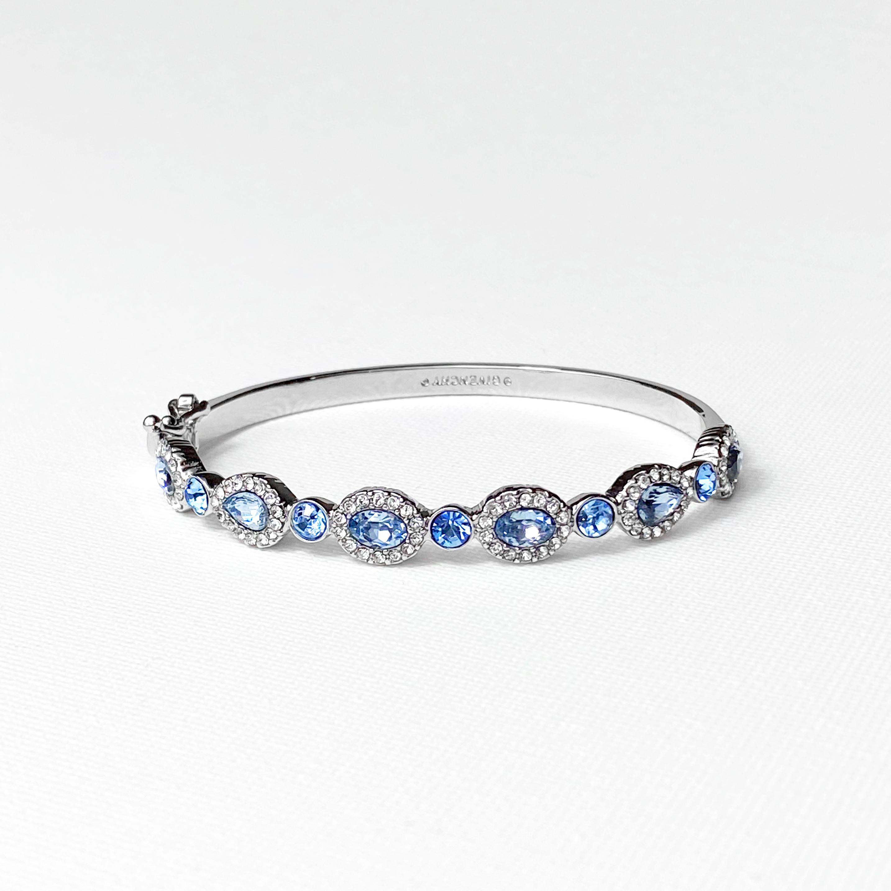 Givenchy Voyou Denim Silver Bracelet | Neiman Marcus Givenchy Elegant Silver Bracelet with Blue Accents display picture 1