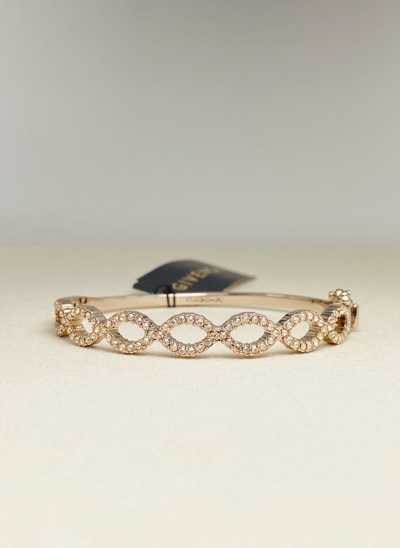 Vintage Givenchy Pavé Bangle Bracelet(6316), Gift for Wife