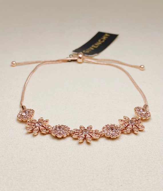 Vintage Givenchy Crystal Flower Slider Bracelet Gift for Wife Gift for Girlfriend valentines Day Gift Etsy