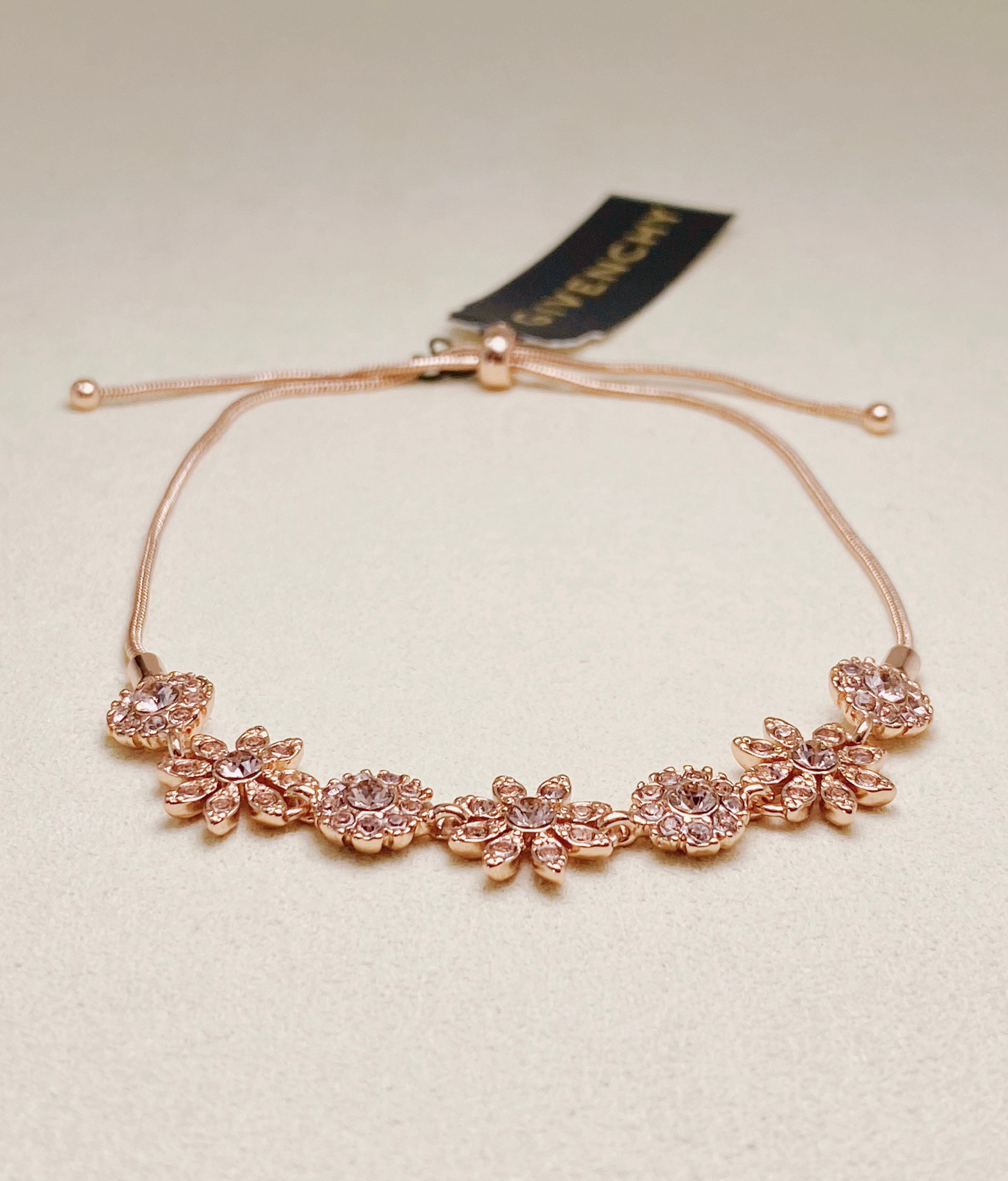 Vintage Givenchy Crystal Flower Slider Bracelet Etsy Canada