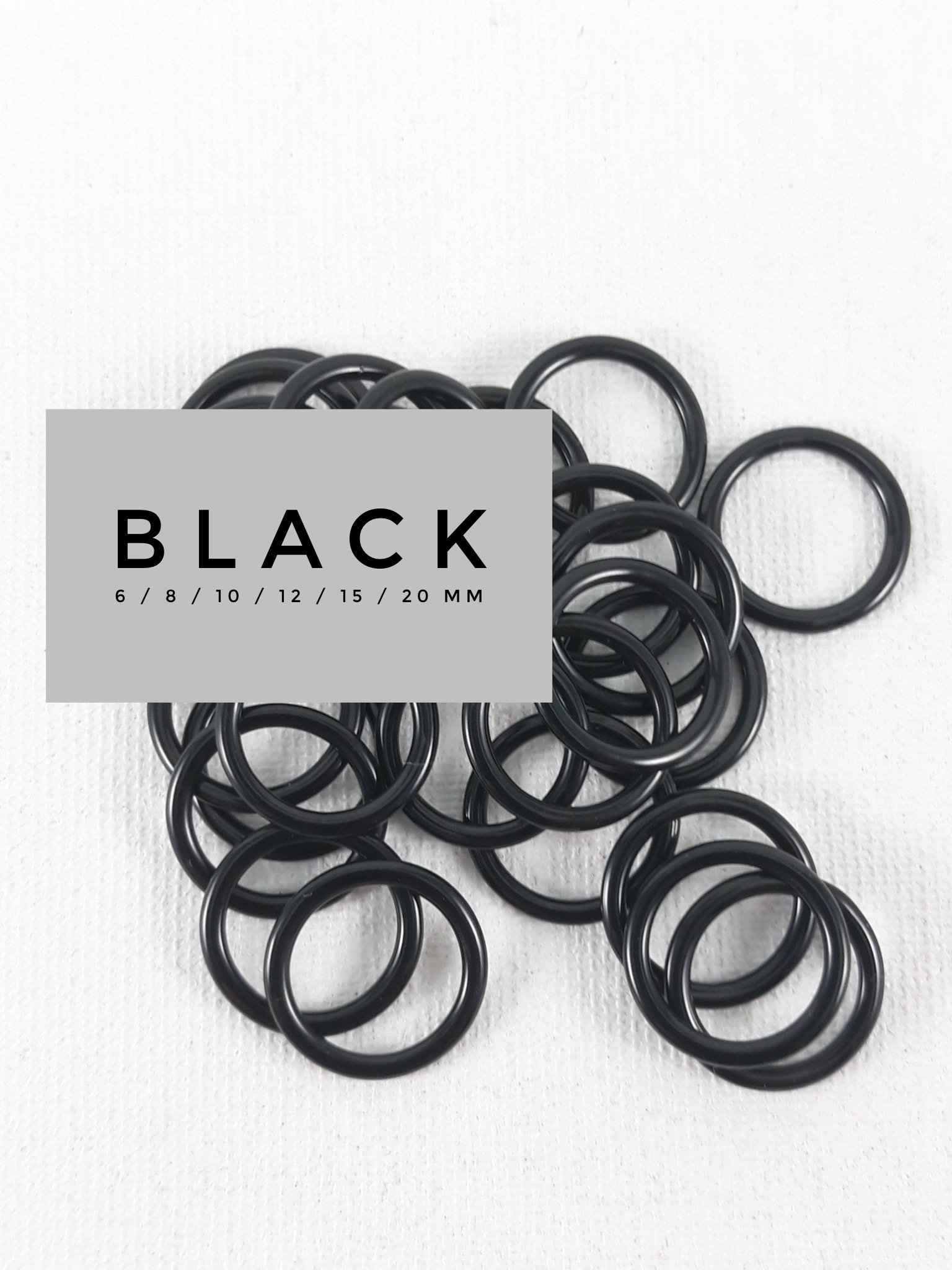 25mm ID 3.8mm Thickness Metal O Ring Iron Silver Tone 15 Pack 