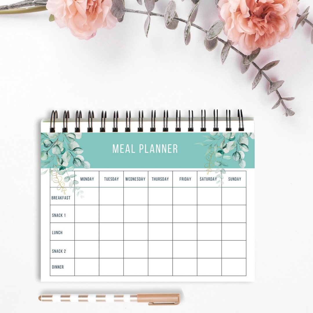 Printable Weekly Meal Planner A4 Template: Grocery List (digital ...