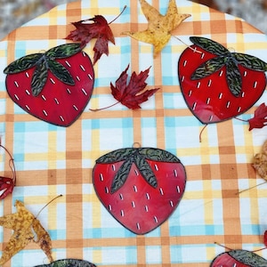 Stained Glass Strawberry