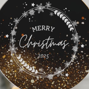 Personalized Merry Christmas 2025 Ornament: Keepsake Holiday Decoration