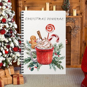 Notizblock Weihnachten - Spiralblock liniert, Weihnachtsjournal, Weihnachtswunschliste, Weihnachtsplaner, Geschenkideen, Weihnachtskalender