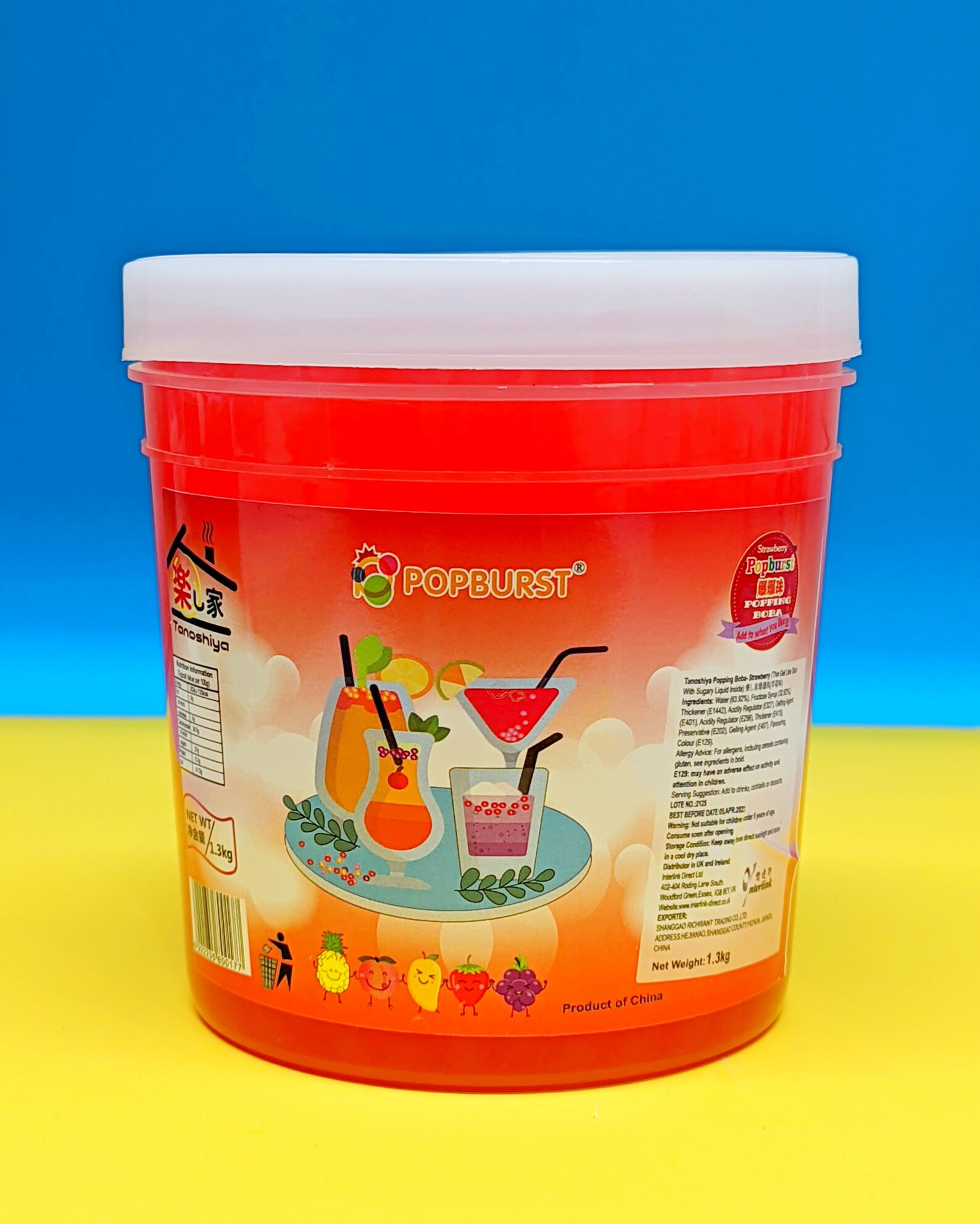 Full Tub of Boba Popping Bubbles. 1.3kg Etsy