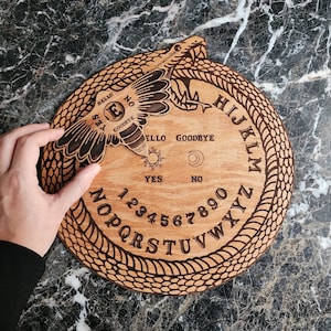 Unique Ouija Board - Mystical Spirit Communication Tool - Handcrafted Antique-Inspired Ouija Board - Occult and Paranormal Decor