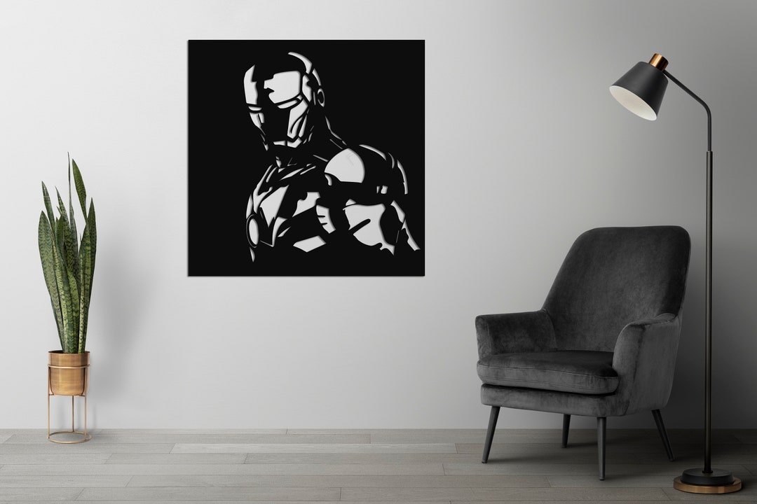 Iron Man Wall Decor Epic Ironman Wall Art Ironman Sculpture Superhero