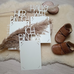 ZUSATZ zu 1. Lebensjahr Girlande ab Geburt, Wimpel Kette, Karte Baby Geburt, Premium, personalisierbar, Geschenk, Karton, Foto, Meilenstein