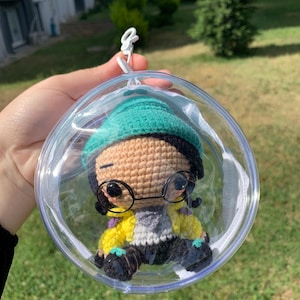 Handmade Killjoy Amigurumi Doll - Mini Valorant Agent Crochet Figure (10 cm / 4 inches) Valorant Agent Crochet Toy | Unique Gamer Gift