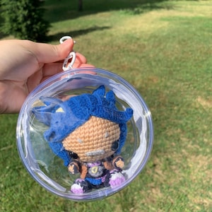 Handmade Neon Amigurumi Doll - Mini Valorant Agent Crochet Figure (10 cm / 4 inches) Valorant Agent Crochet Toy | Unique Gamer Gift
