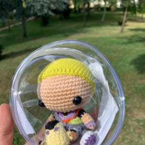 Handmade Gekko Crochet Doll: Valorant Agent Amigurumi (10 cm)