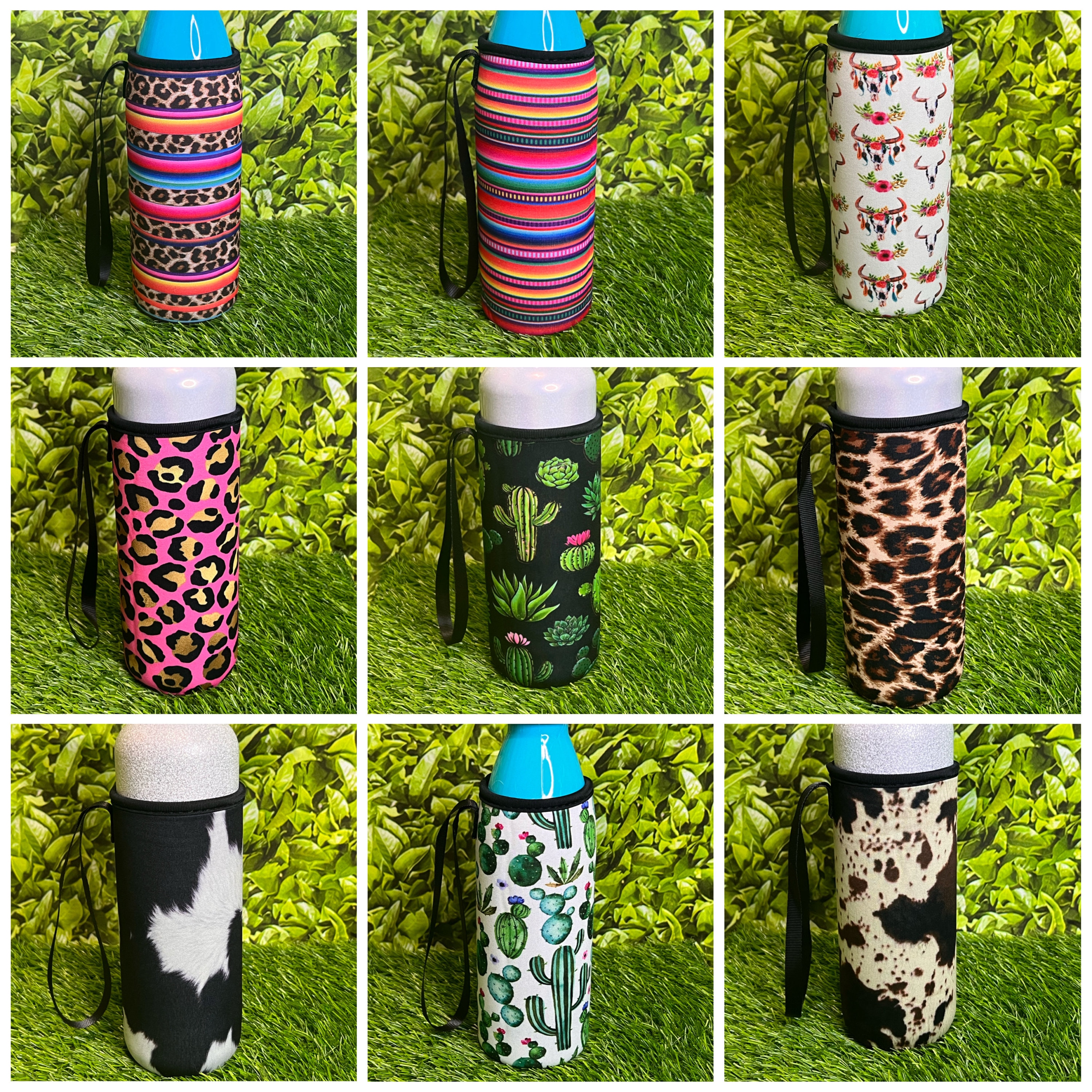 Neoprene Water Bottle Holder with Strap**READ DESCRIPTION THOROUGHLY