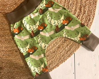 Kind to the Earth Organic Cotton Baby Harem Trousers | Unisex Baby Shower Gift | Organic Gift for Babies | Sustainable Baby Gift