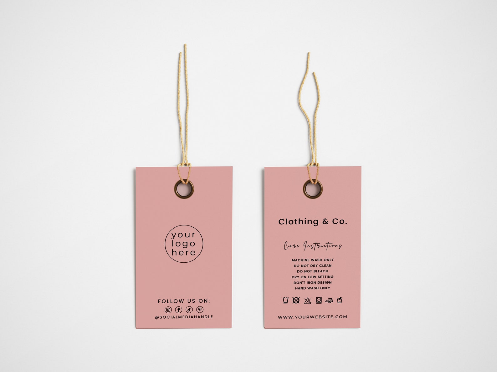 Editable Clothing Hang Tag Printable Clothing Hang Tags Etsy Canada