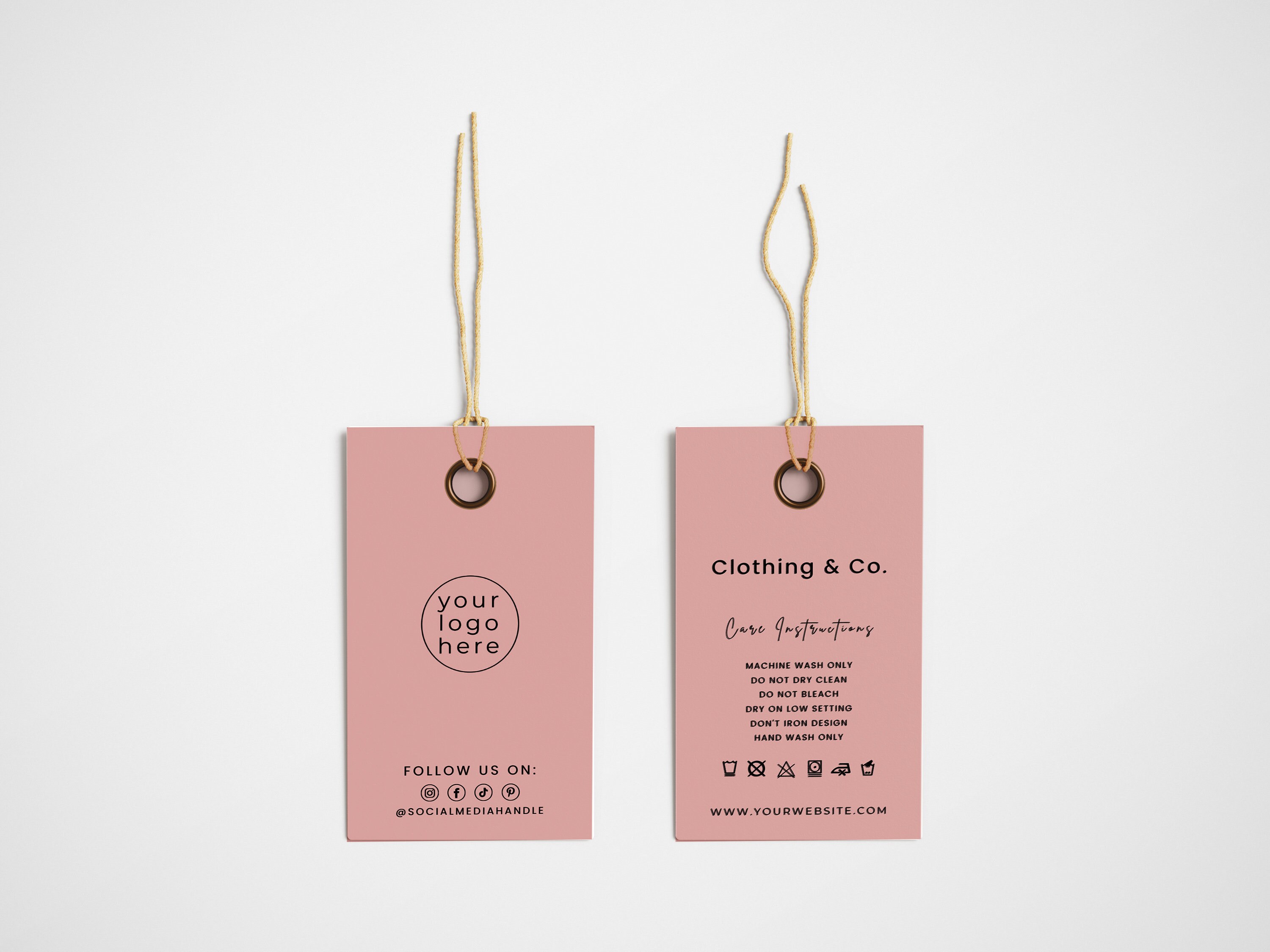 Editable Clothing Hang Tag Printable Clothing Hang Tags Etsy Canada