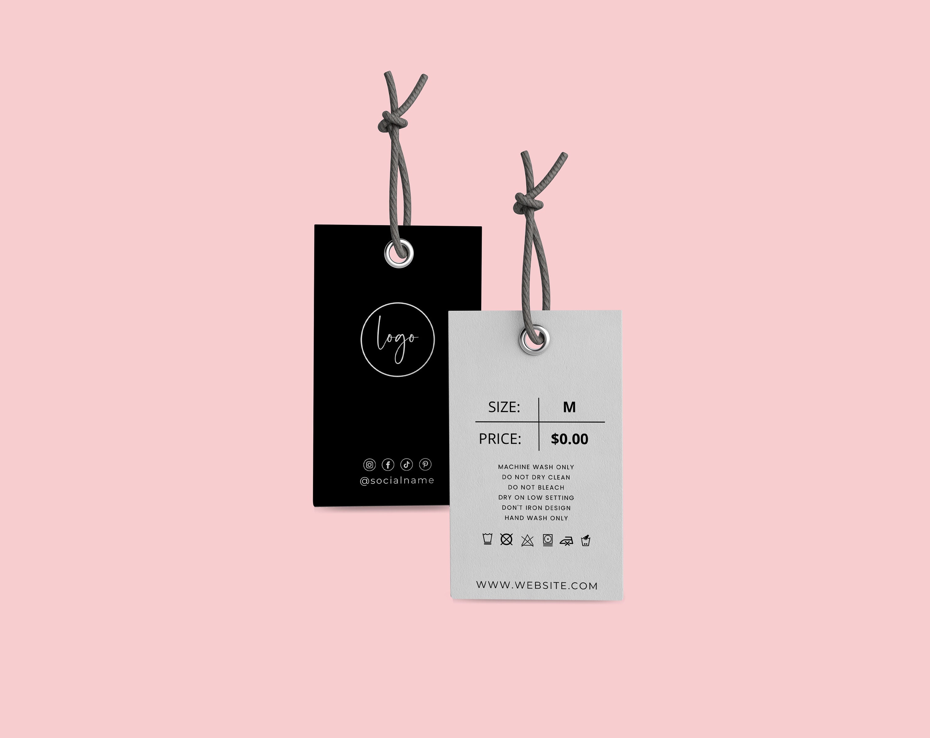 Editable Price Tag Template, Custom Clothing Hang Tag, Minimalist Product  Tag, Product Hang Tag, Easily Edited, Product Tags, FREE ICONS 