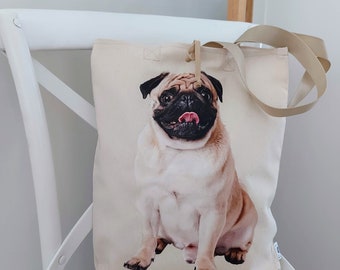 Tote Bag personalized , Tote bags for women, Shopping bag, Gift for friend, Animal Cotton Tote Bag, Cotton bag, Gift for pet lovers.