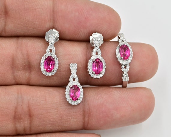 Kaufen Sie Rosa Topas Ohrringe