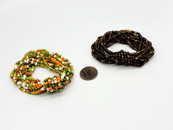 Two Beaded Stretch Bracelets - image 4