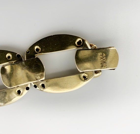 Sterling Large Hollow Link Bracelet - image 6