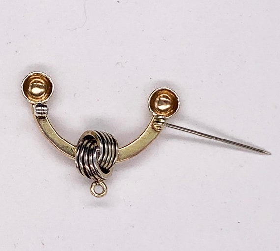 Gold-Filled 3 Tone Watch Pin - image 3
