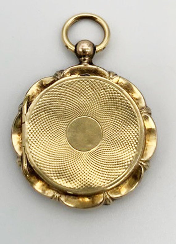 Victorian Gold Filled Round Locket - image 2