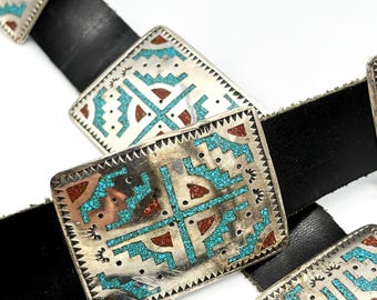 【T DESIGN WORKS】 ターコイズ コンチョ ナバホ ベルト T DESIGN WORKS】 ターコイズ コンチョ ナバホ ベルト T DESIGN WORKS