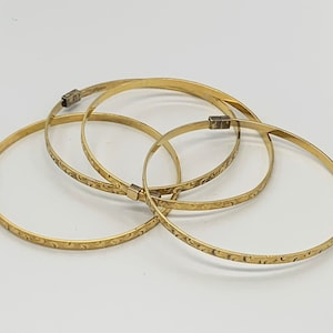 Victorian Gold Filled Adjustable Baby Bangle Bracelets
