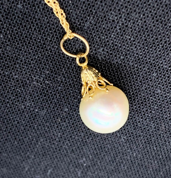 10mm Fresh Water Pearl Necklace - image 1