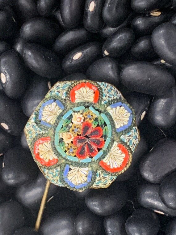 Hexagon Micro Mosaic Pin