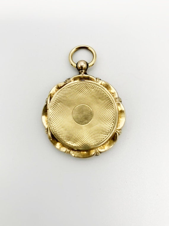 Victorian Gold Filled Round Locket - image 1