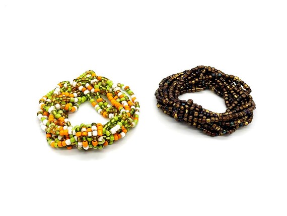 Two Beaded Stretch Bracelets - image 1