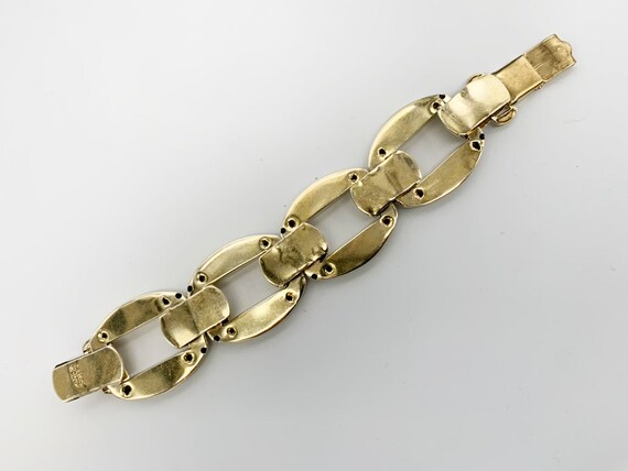 Sterling Large Hollow Link Bracelet - image 5