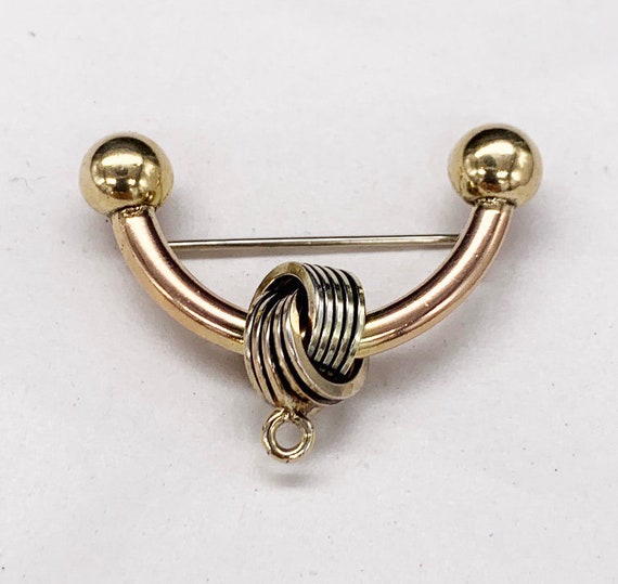 Gold-Filled 3 Tone Watch Pin - image 1