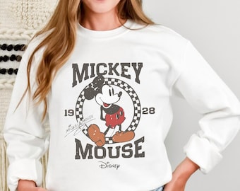 Retro Mickey Mouse Sweatshirt, Vintage Disney Vacation Tee