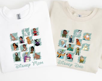 Retro Disney Mom and Dad Sweatshirt: Custom Magical Mommy WDW Trip Sweater