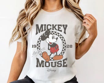 Camiseta retro de Mickey Mouse: Camiseta de vacaciones en Disneyland