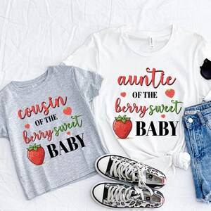 Personalizable Berry Sweet Baby Shirt: Family Matching Birthday T-shirt image 2