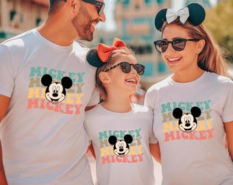 Classic Mickey Mouse T-Shirt, Disney Family Vacation Shirt